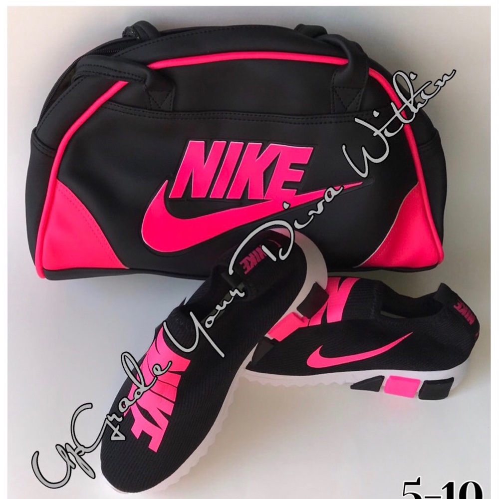 Womans Pink and Black Nike Set